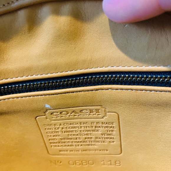 Vtg Coach Laurel Clam Shell Fram crossbody bag - Picture 6 of 8